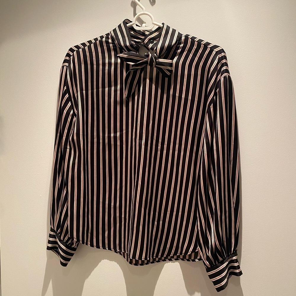 Zara blouse with stripes in good condition. Worn less than 5 times
